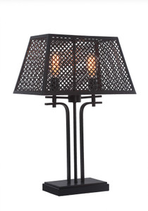 Corbello 2 Light Table Lamp In Espresso (1411-ES-LED18A)