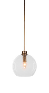 Kimbro 1 Light Pendant In New Age Brass (71-NAB-4350)