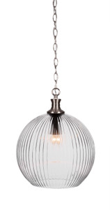 Carina 1 Light Pendant In Brushed Nickel (94-BN-4670)
