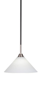Paramount 1 Light Pendant In Matte Black & Brushed Nickel (3401-MBBN-4001)