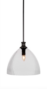 Carina 1 Light Pendant In Matte Black (75-MB-4690)