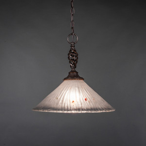 Elegante 1 Light Pendant In Dark Granite (82-DG-711)