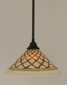 1 Light Pendant In Matte Black (26-MB-718)