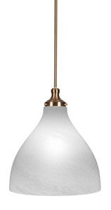 Juno 1 Light Pendant In New Age Brass (77-NAB-4741)