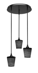 Empire 3 Light Cluster Pendalier In Matte Black (2183-MB-4039)