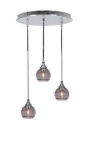 Empire 3 Light Cluster Pendalier In Chrome Finish (2183-CH-5112)