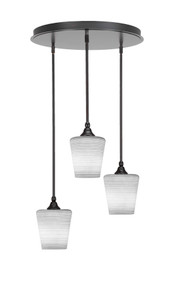 Empire 3 Light Cluster Pendalier In Espresso Finish (2183-ES-4031)