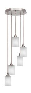 Empire 5 Light Cluster Pendalier In Brushed Nickel Finish (2145-BN-531)