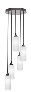 Empire 5 Light Cluster Pendalier In Espresso Finish (2145-ES-4091)