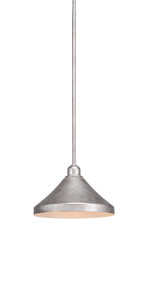 Vintage 1 Light Mini Pendant In Aged Silver Finsih (281-AS-418) Vintage 1 Light Mini Pendant In Aged Silver Finsih (281-AS-418)