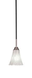 Paramount 1 Light Mini Pendant In Matte Black & Brushed Nickel (3401-MBBN-729)