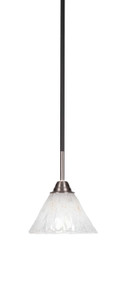 Paramount 1 Light Mini Pendant In Matte Black & Brushed Nickel (3401-MBBN-7195)