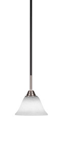 Paramount 1 Light Mini Pendant In Matte Black & Brushed Nickel (3401-MBBN-311)