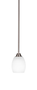 Paramount 1 Light Mini Pendant In Brushed Nickel (3401-BN-615) Paramount 1 Light Mini Pendant In Brushed Nickel (3401-BN-615)