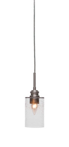 Edge 1 Light Mini Pendant In Brushed Nickel (1152-BN-300)