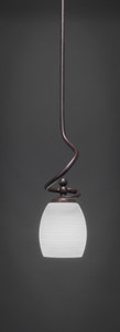 Capri 1 Light Mini Pendant In Dark Granite (901-DG-615)