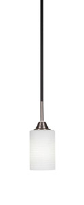 Paramount 1 Light Mini Pendant In Matte Black & Brushed Nickel (3401-MBBN-4061)