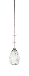 Uptowne 1 Light Mini Pendant In Aged Silver (320-AS-4165)