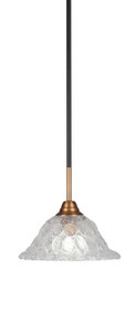 Paramount 1 Light Mini Pendant In Matte Black & Brass (3401-MBBR-431)
