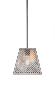 Corbello 1 Light Mini Pendant In Aged Silver (1440-AS-LED18C)