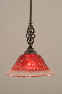 Elegante 1 Light Mini Pendant In Dark Granite (80-DG-736)