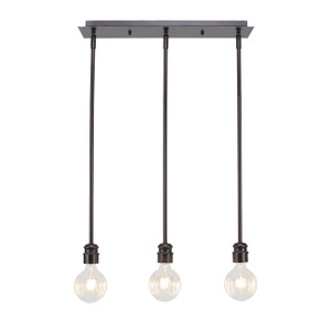 Edge 3 Light Linear Pendalier In Espresso (1153-ES-LED45C)