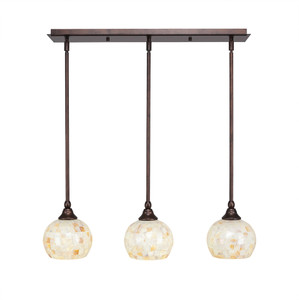 3 Light Mini Pendant In Bronze (25-BRZ-405)