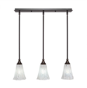 3 Light Linear Pendalier In Dark Granite (25-DG-729)