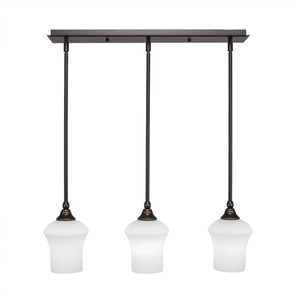 3 Light Linear Pendalier In Dark Granite (25-DG-681)