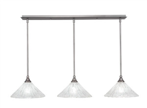 3 Light Linear Pendalier In Brushed Nickel (36-BN-709)