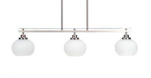 Odyssey 3 Light Island In Brushed Nickel (2636-BN-212)