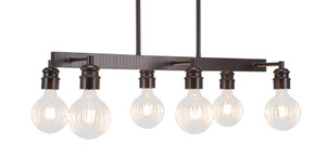 Edge 6 Light Island In Espresso (1186-ES-LED45C)