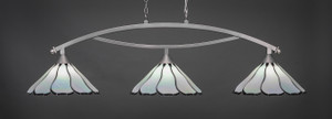 Bow 3 Light Island In Brushed Nickel (873-BN-912)