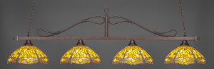 Scroll 4 Light Island In Bronze (824-BRZ-946) Scroll 4 Light Island In Bronze (824-BRZ-946)