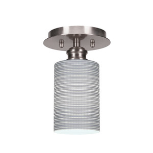 Edge 1 Light Semi-Flush In Brushed Nickel (1160-BN-4062)