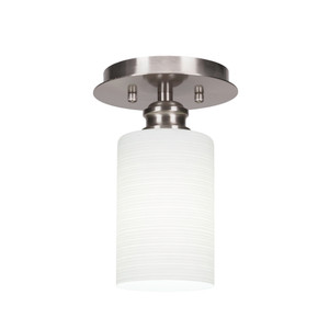 Edge 1 Light Semi-Flush In Brushed Nickel (1160-BN-4061)