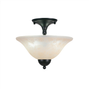 2 Light Semi-Flush In Matte Black (120-MB-523)