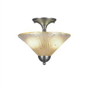 2 Light Semi-Flush In Brushed Nickel (120-BN-700)