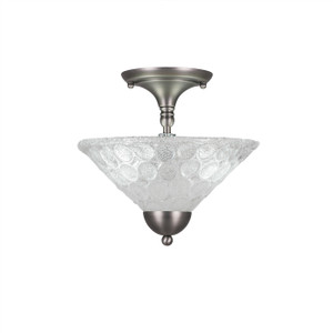 2 Light Semi-Flush In Brushed Nickel (120-BN-441)