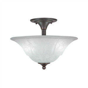 2 Light Semi-Flush In Dark Granite (121-DG-53615)