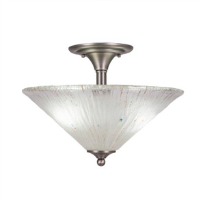 2 Light Semi-Flush In Brushed Nickel (121-BN-711)