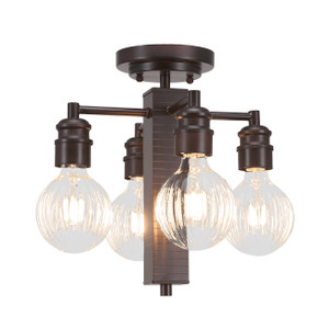 Edge 4 Light Semi-Flush In Espresso (1157-ES-LED45C)