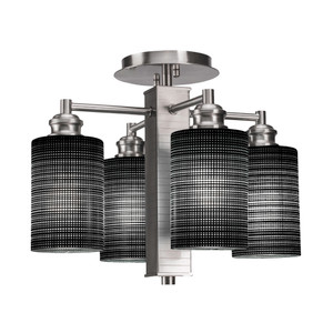 Edge 4 Light Semi-Flush In Brushed Nickel (1157-BN-4069)