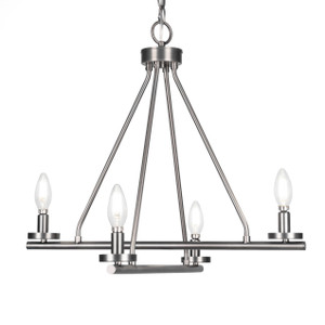 Trinity 4 Light Chandelier In Graphite Finish (2804-GP)