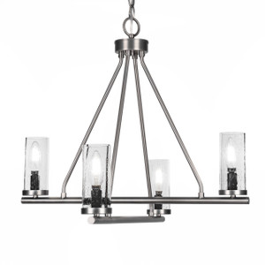 Trinity 4 Light Chandelier In Graphite Finish (2804-GP-800B)