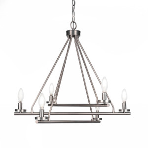 Trinity 6 Light Chandelier In Graphite Finish (2806-GP)