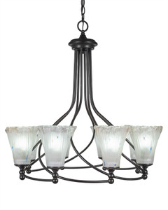 Capri 8 Light Chandelier In Dark Granite (908-DG-721)
