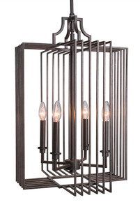 Sky Loft 4 Light Chandelier In Dark Granite (1107-DG)