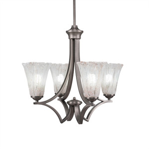 Zilo 4 Light Chandelier In Graphite (564-GP-729)
