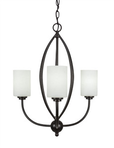Marquise 3 Light Chandelier In Dark Granite (2413-DG-310)
